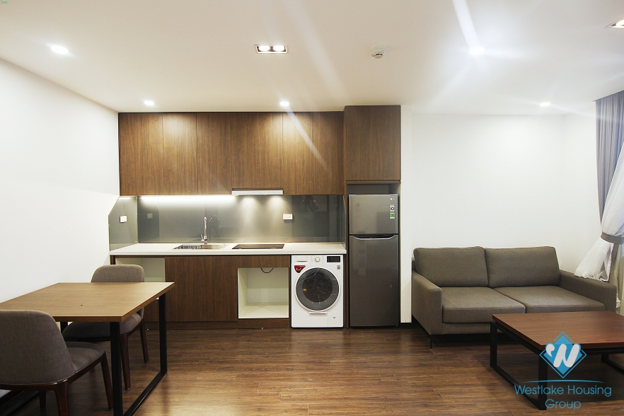 Modern Scandinavian style 1 bedroom apartment for rent on To Ngoc Van