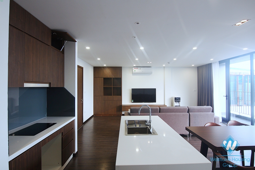 Modern Scandinavian style 2 bedrooms apartment for rent on To Ngoc Van