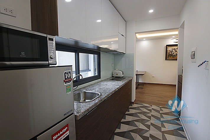 Modern and clean 1 bedroom apartment near Lotte tower for rent in Lieu Giai, Ba Dinh.
