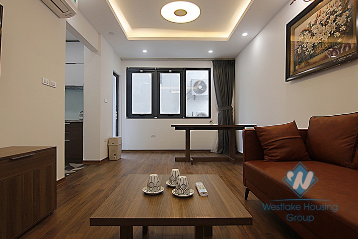 Modern and clean 1 bedroom apartment near Lotte tower for rent in Lieu Giai, Ba Dinh.
