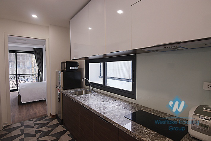 Modern and clean 1 bedroom apartment near Lotte tower for rent in Lieu Giai, Ba Dinh.