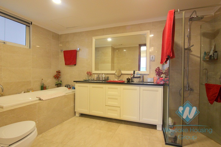 Highfloor well planned 4 bedrooms apartment for rent in Ciputra, Hanoi, Vietnam
