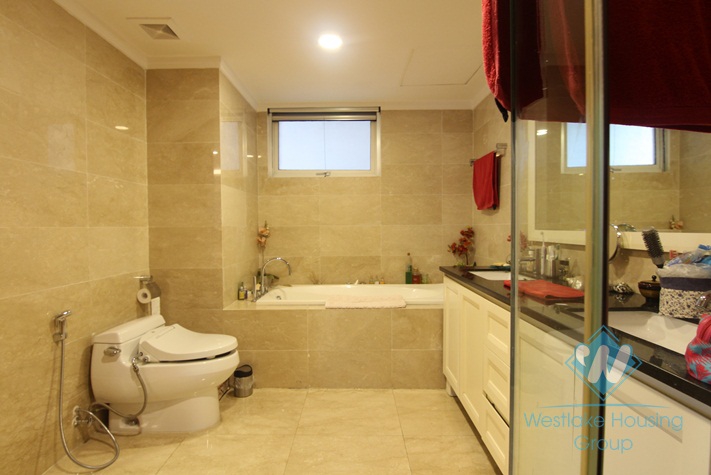Highfloor well planned 4 bedrooms apartment for rent in Ciputra, Hanoi, Vietnam
