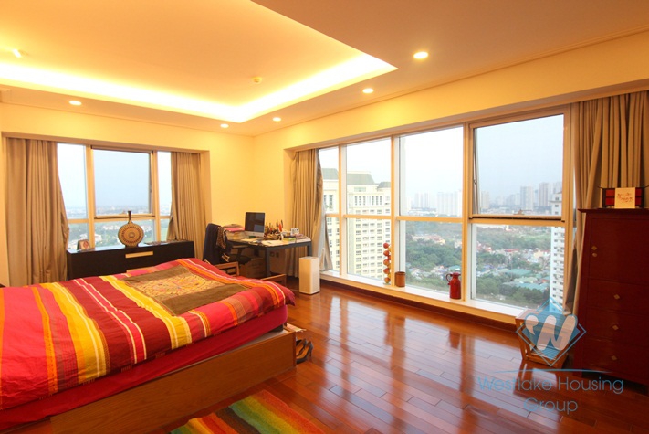 Highfloor well planned 4 bedrooms apartment for rent in Ciputra, Hanoi, Vietnam