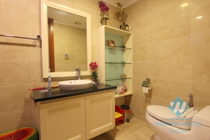 Highfloor well planned 4 bedrooms apartment for rent in Ciputra, Hanoi, Vietnam