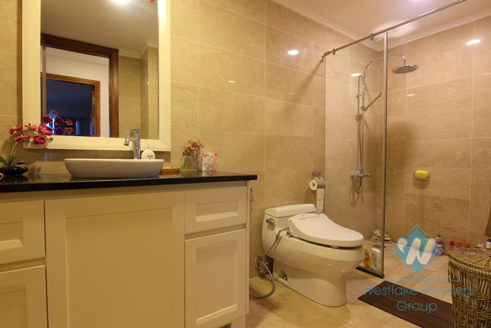 Highfloor well planned 4 bedrooms apartment for rent in Ciputra, Hanoi, Vietnam