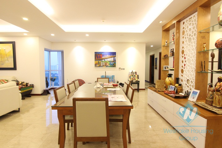 Highfloor well planned 4 bedrooms apartment for rent in Ciputra, Hanoi, Vietnam