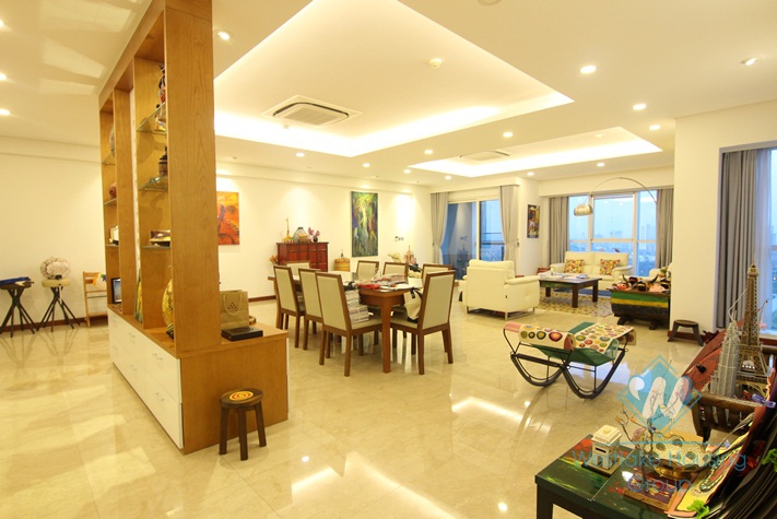 Highfloor well planned 4 bedrooms apartment for rent in Ciputra, Hanoi, Vietnam