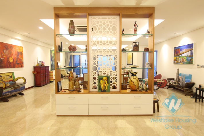 Highfloor well planned 4 bedrooms apartment for rent in Ciputra, Hanoi, Vietnam