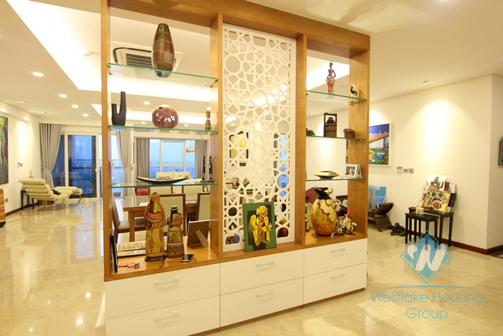 Highfloor well planned 4 bedrooms apartment for rent in Ciputra, Hanoi, Vietnam