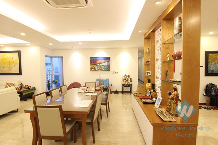 Highfloor well planned 4 bedrooms apartment for rent in Ciputra, Hanoi, Vietnam