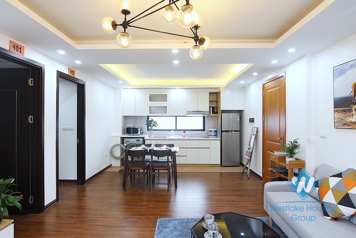 Brand new 2 bedrooms apartment for rent in Nhat Chieu, Tay Ho district.