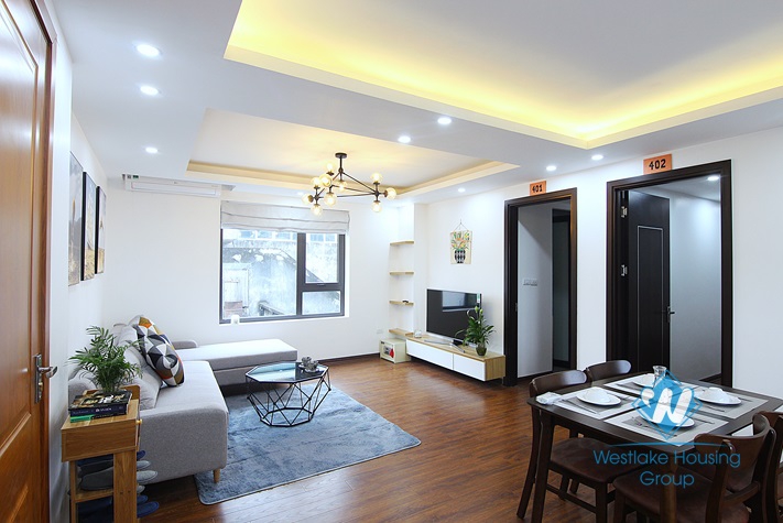 Brand new 2 bedrooms apartment for rent in Nhat Chieu, Tay Ho district.