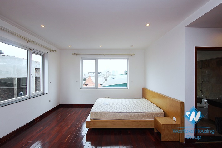 Big terace and lake view apartment with 3 bedrooms for rent in Tay Ho area.