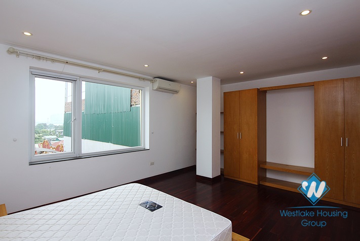Big terace and lake view apartment with 3 bedrooms for rent in Tay Ho area.