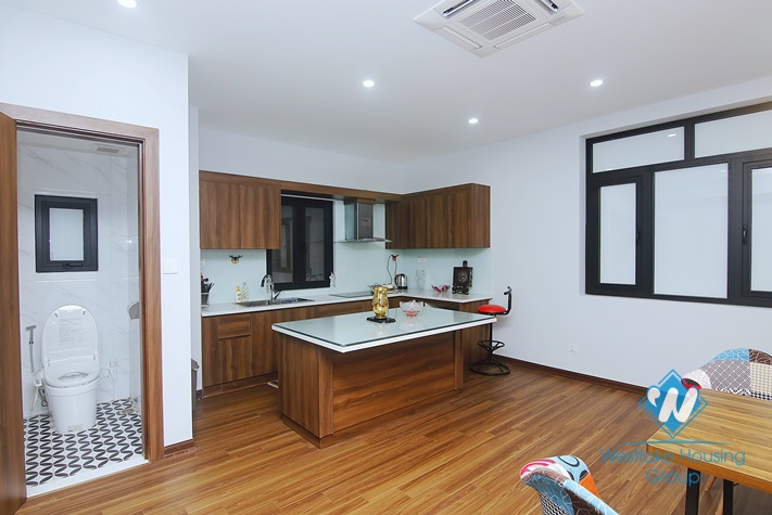 Nice design house for rent near Nhat Tan Bridge, Tay Ho District 