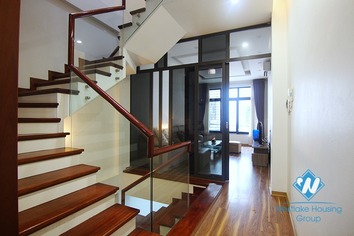 Nice house with 4 bedrooms for rent in Lac Long Quan st, Tay Ho District 