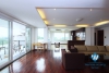 Big terace and lake view apartment with 3 bedrooms for rent in Tay Ho area.