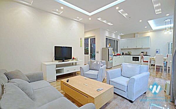 Bright and airy 3 bedrooms house with small courtyard for rent in Tay Ho, Hanoi 