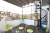 A 2 bedroom apartment with beautiful terrace for rent in Hoan Kiem