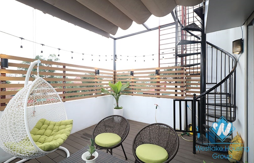 A 2 bedroom apartment with beautiful terrace for rent in Hoan Kiem