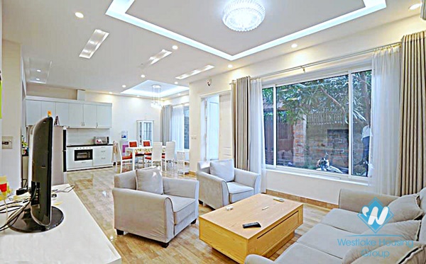 Bright and airy 3 bedrooms house with small courtyard for rent in Tay Ho, Hanoi 