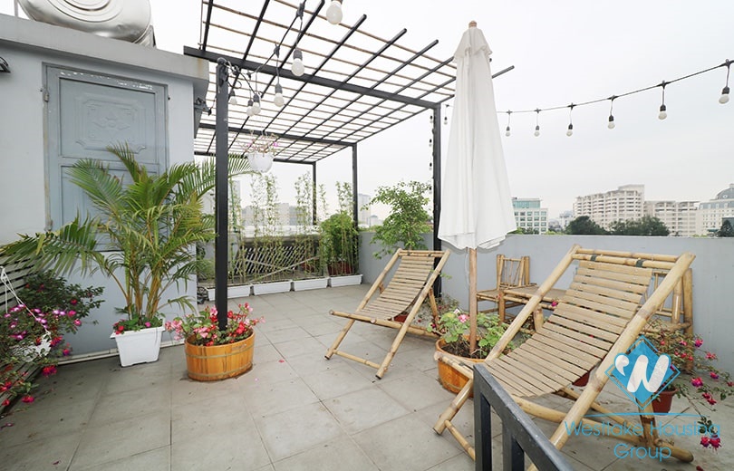 A 2 bedroom apartment with beautiful terrace for rent in Hoan Kiem