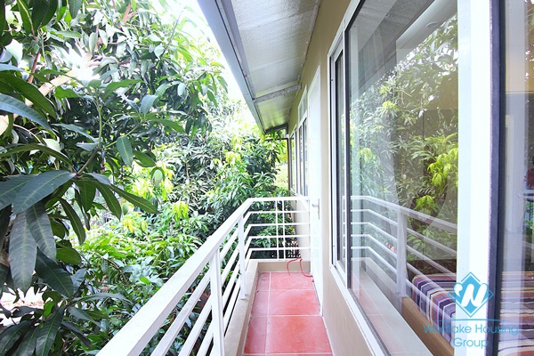 Bright and airy 3 bedrooms house with small courtyard for rent in Tay Ho, Hanoi 