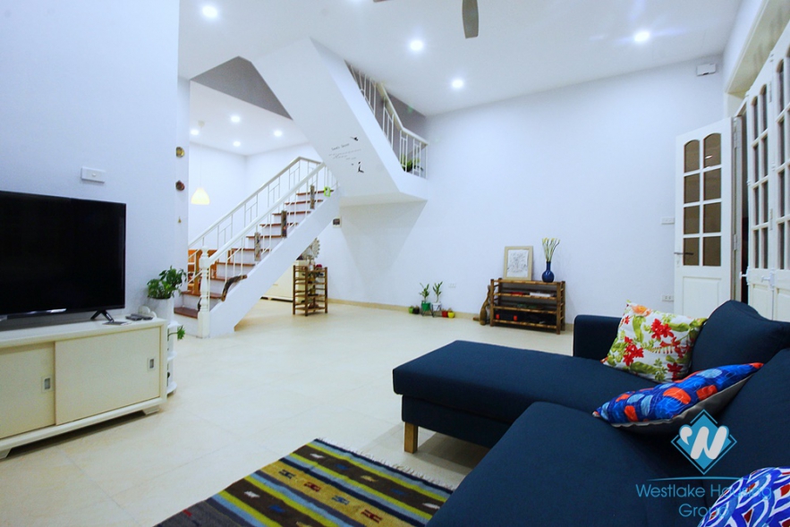 Artisan style 2 bedrooms duplex apartment for rent in Xom Chua, Tay Ho, Hanoi