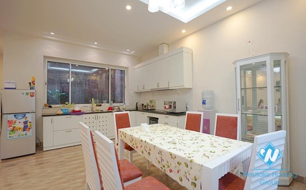 Bright and airy 3 bedrooms house with small courtyard for rent in Tay Ho, Hanoi 