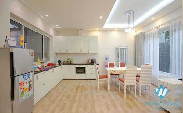 Bright and airy 3 bedrooms house with small courtyard for rent in Tay Ho, Hanoi 