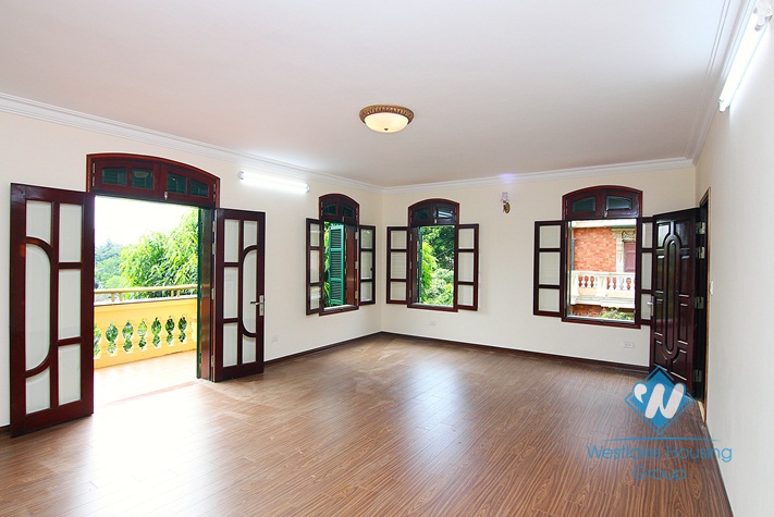 A spacious French style villa for rent in Tay ho, Ha noi