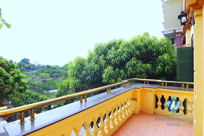 A spacious French style villa for rent in Tay ho, Ha noi