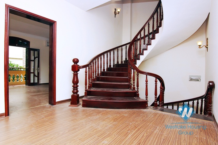 A spacious French style villa for rent in Tay ho, Ha noi