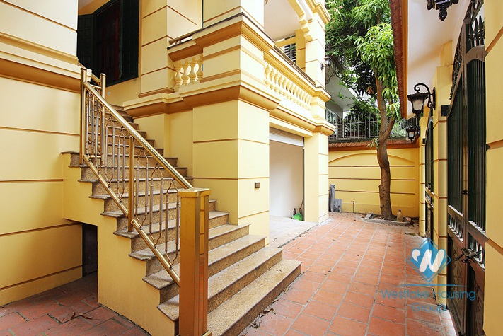 A spacious French style villa for rent in Tay ho, Ha noi