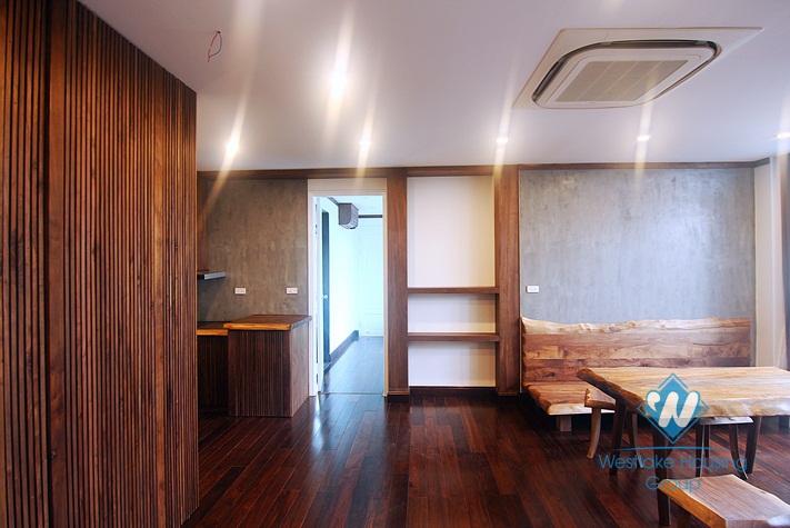 A new and unique 1 bedroom apartment for rent in Tay ho, Ha noi