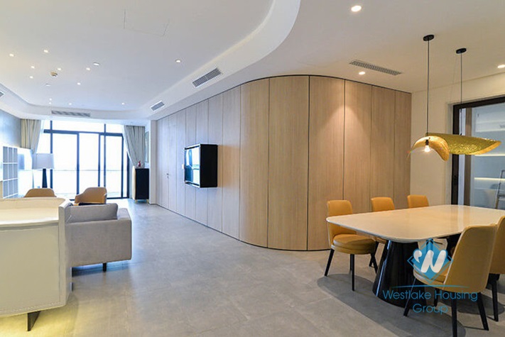 A charming 2 bedrooms apartment for rent in Sun Grand, Thuy Khue, Ba Dinh.