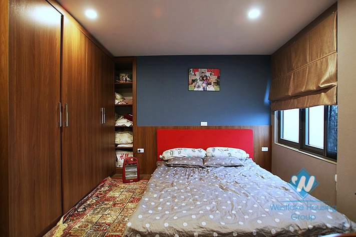 Three bedrooms apartment with huge balcony for rent in Hoang Quoc Viet, Cau Giay area.