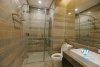 Bright one bedroom apartment with lakeview for rent in Sun Grand building, Thuy Khue, Ba Dinh.