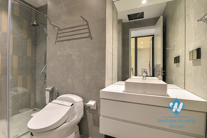A charming 2 bedrooms apartment for rent in Sun Grand, Thuy Khue, Ba Dinh.