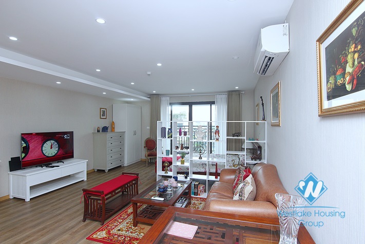 Bright studio with balcony for rent in D' Le Roi Soleil building, Xuan Dieu, Tay Ho
