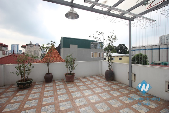 An elevator house with 5 bedrooms for rent in Hoang Hoa Tham st, Ba Dinh area