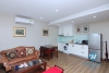 Bright studio with balcony for rent in D' Le Roi Soleil building, Xuan Dieu, Tay Ho