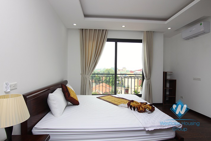 Bright and new 2 bedrooms aparment with nice balcony for rent in Xuan Dieu, Tay Ho