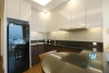 Bright one bedroom apartment with lakeview for rent in Sun Grand building, Thuy Khue, Ba Dinh.
