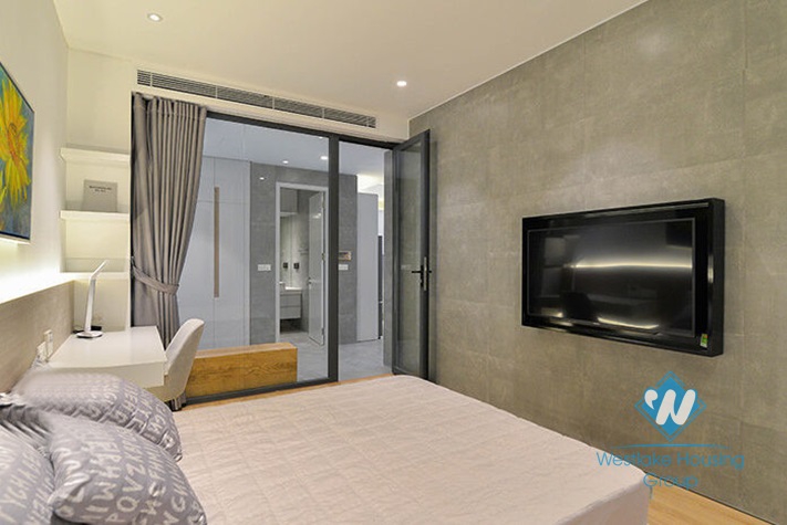 A charming 2 bedrooms apartment for rent in Sun Grand, Thuy Khue, Ba Dinh.