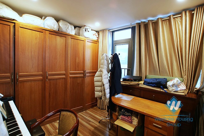 Three bedrooms apartment with huge balcony for rent in Hoang Quoc Viet, Cau Giay area.