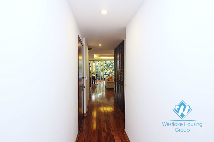 Lake view, spacious 3 bedrooms apartment for rent on Quang Khanh street, Tay Ho, Ha Noi