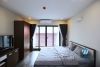 Bright studio with balcony for rent in Nhat Chieu st, Tay Ho.