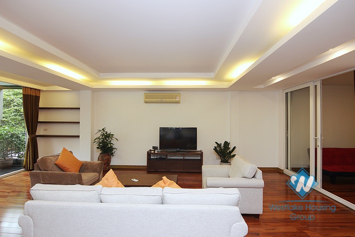 Lake view, spacious 3 bedrooms apartment for rent on Quang Khanh street, Tay Ho, Ha Noi